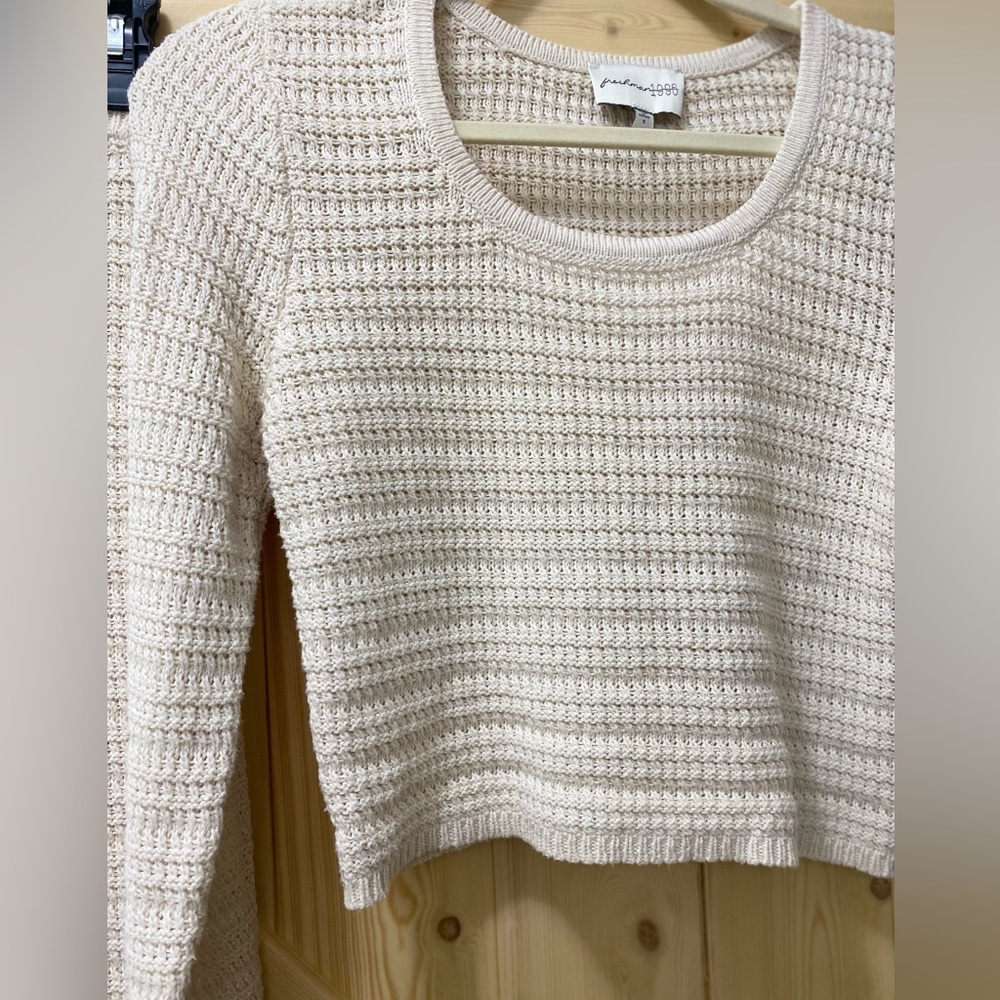❤️🔥❤️🔥Vacation Boho Ready Creamy Knit Fringe Skirt & Long-sleeve Crop Top Set - Picture 4 of 12